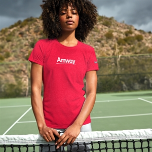 Women Amway Nike Workout Tee - Red