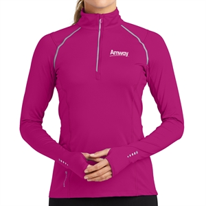 Women Amway Performance 1/4 Zip Pullover - Pink