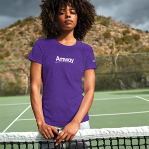 Women Amway Nike Workout Tee - Purple