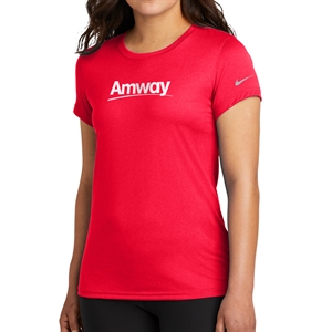 Women Amway Nike Workout Tee - Red