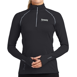 Women Amway Performance 1/4 Zip Pullover - Black