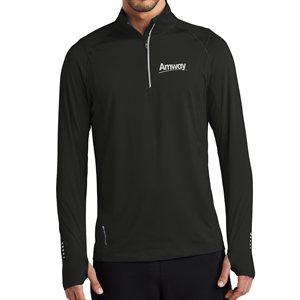 Men Performance 1/4 Zip Pullover - Black