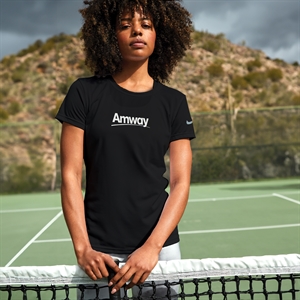 Women Amway Nike Workout Tee - Black