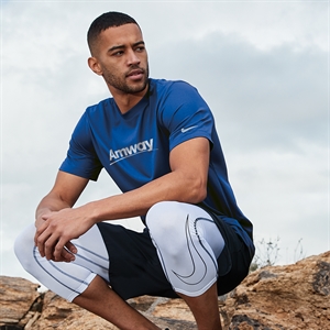 Men Amway Nike Workout Tee - Blue